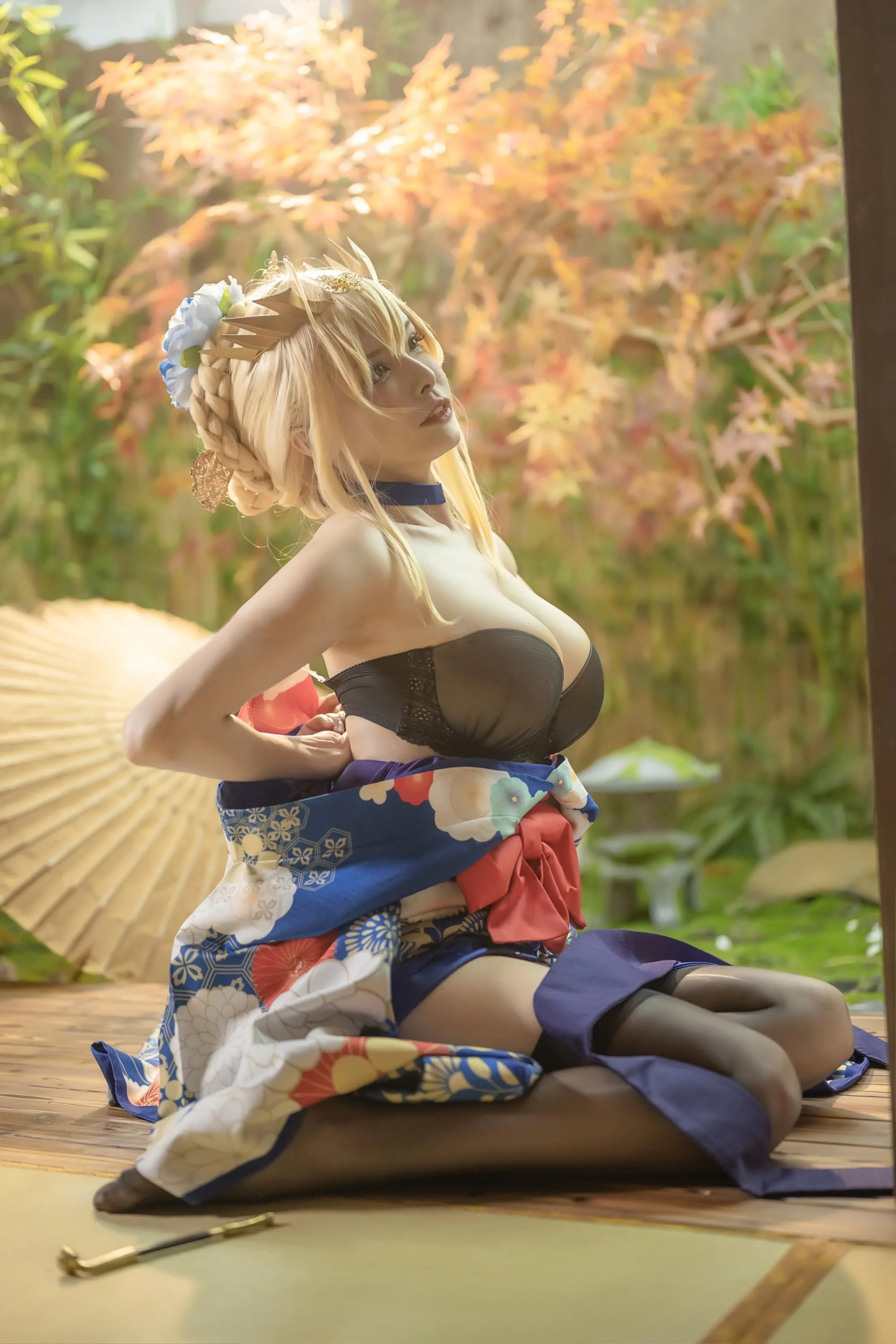 秋和柯基 – NO.056 白枪呆 同人和服 [46P]插图